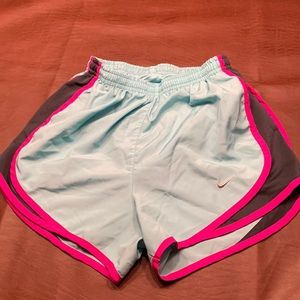 Nike Pink and Gray Athletic Shorts Performance